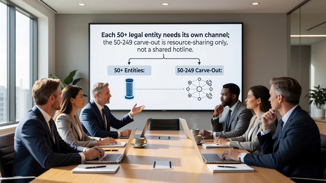 does our subsidiary need its own whistleblowing channel